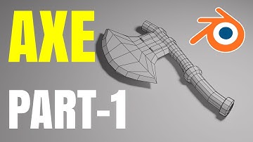 Game ready axe, Part- 1(Base Mesh)Blender 2.9x