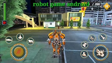 Lion robot car game with combination of jet robot transformation and transforming games