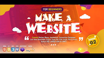 Web CRUD : #02 -  Membuat Website Dinamis (HTML, Bootstrap, JS, PHP, MySQL & W3Schools Site)