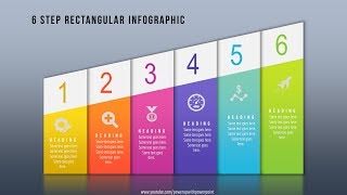 1.Create 6 Step Rectangular Inforgraphic using iSlide|Powerpoint Adin|iSlide Review|Free Template