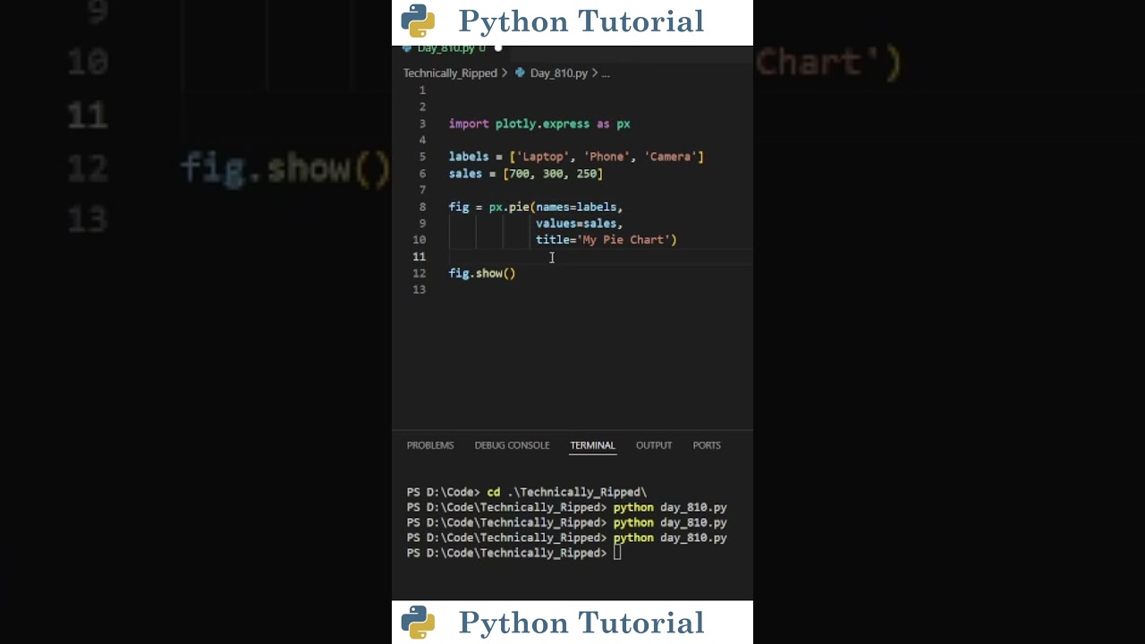 Creating Pie Charts With Plotly | Python Tutorial