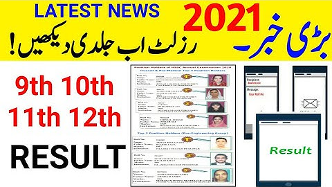 9th class result 2021-10th Class Result 2021- 12th Result 2021- Matric Result 2021-Inter Result 2021