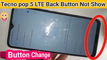 Tecno pop 5 lte back button not show // Back button change