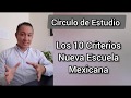 Los 10 Criterios de la Nueva Escuela Mexicana