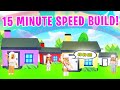 15 MINUTE SPEED BUILD CHALLENGE In Adopt Me! Roblox