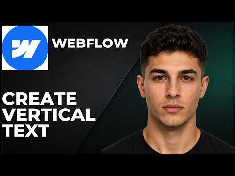 Webflow: How To Create Vertical Text (Step By Step Beginner Tutorial 2026)