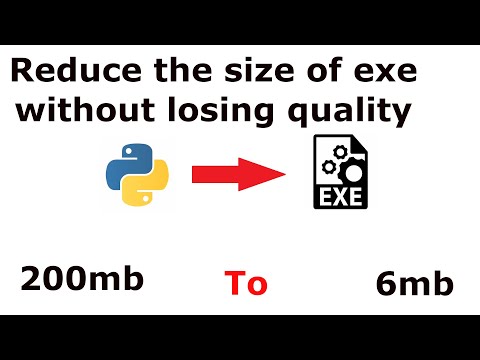 Video: How To Reduce The Size Of An Exe