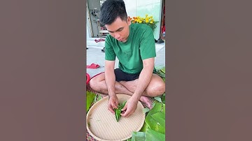 Sự tích cái bánh ít, cách gói bánh ít đám giỗ miền tây chịu khó xem nghe hêt clip sẽ biết gói bánh