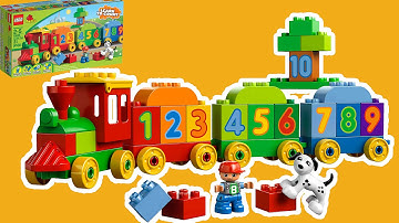 Lego DUPLO Learn To Count build the numbers train - 10558