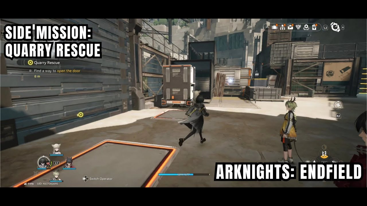 [Arknights: Endfield Side Mission] Quarry Rescue: Find A Way To Enter The Quarry & Open The Door