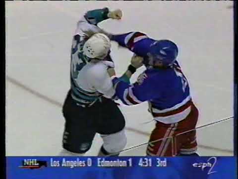 Darren Langdon (New York Rangers) vs Marty McSorley (San Jose Sharks) (February 2, 1998)
