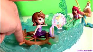 Mermaid Sofia the First Sea Palace 2 in 1 Floating Playset Her First Vacation Underwater Bath Toys