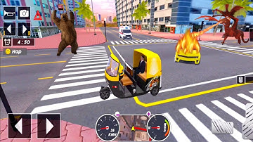 Tuk Tuk auto rickshaw driver 3D game - #55 auto rickshaw driving game - Android iOS Gameplay