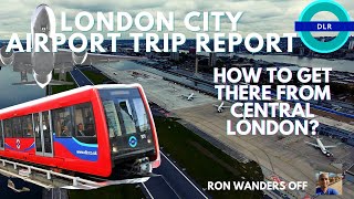 How can you get to London City Airport by train?