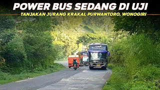 tes power bus di tanjakan  jurang krakal purwantoro wonogiri