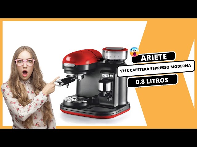 Cafetera Espresso Moderna con Molinillo Ariete