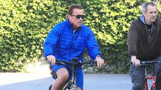 Arnold Schwarzenegger Recovers From Heart Surgery By Biking To Gold's
