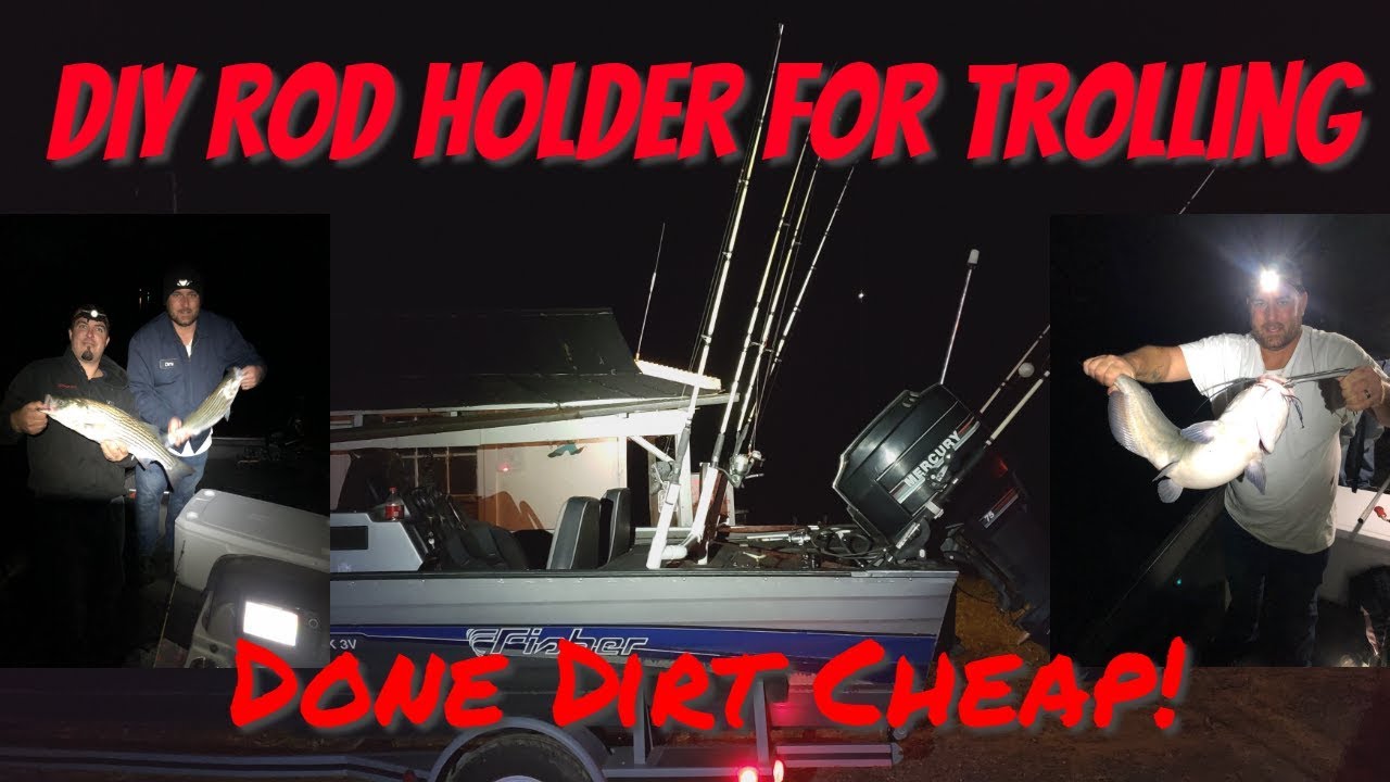 DIY Rod Holder For Trolling Striper YouTube