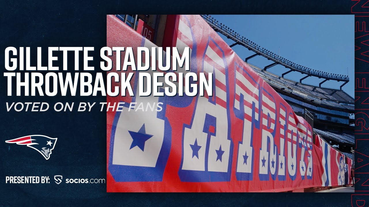 Gillette Stadium’s Throwback Gameday Design Voted on by Fans | Powered by Socios.com