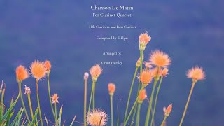 Chanson de Matin. For Clarinet Quartet (3 Bb Clarinets and Bass Clarinet) E. Elgar/Arr Grant Horsley
