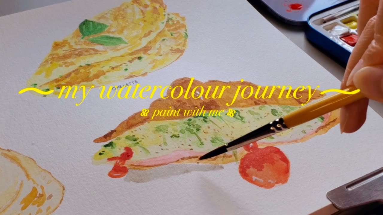 🐣cosy watercolour painting | starting my watercolour journey + painting lots of eggs