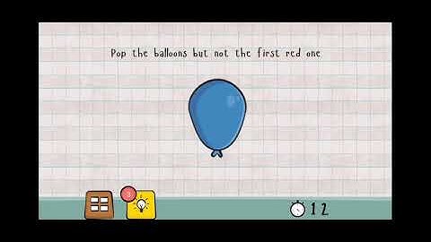 Logic Master 1 - Mind Twist Level 26 Solution | Pop the balloons but the not first red one