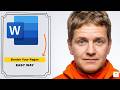 How to Add Page Borders in Word [Updated 2026] quick and easy