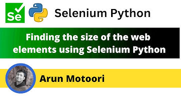 Finding the size of the web element using Selenium Python (Selenium Python)