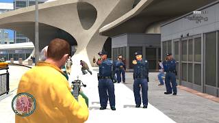 Gta 4 - Airport Shootout Epic Shootout With Swat Police Four Stars