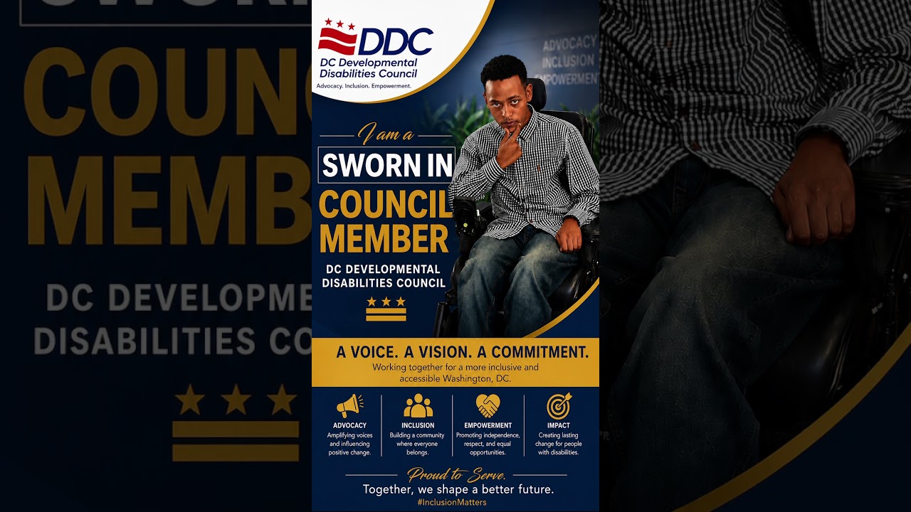I did it Sworn In  as  disability council member @dc_ddcouncil