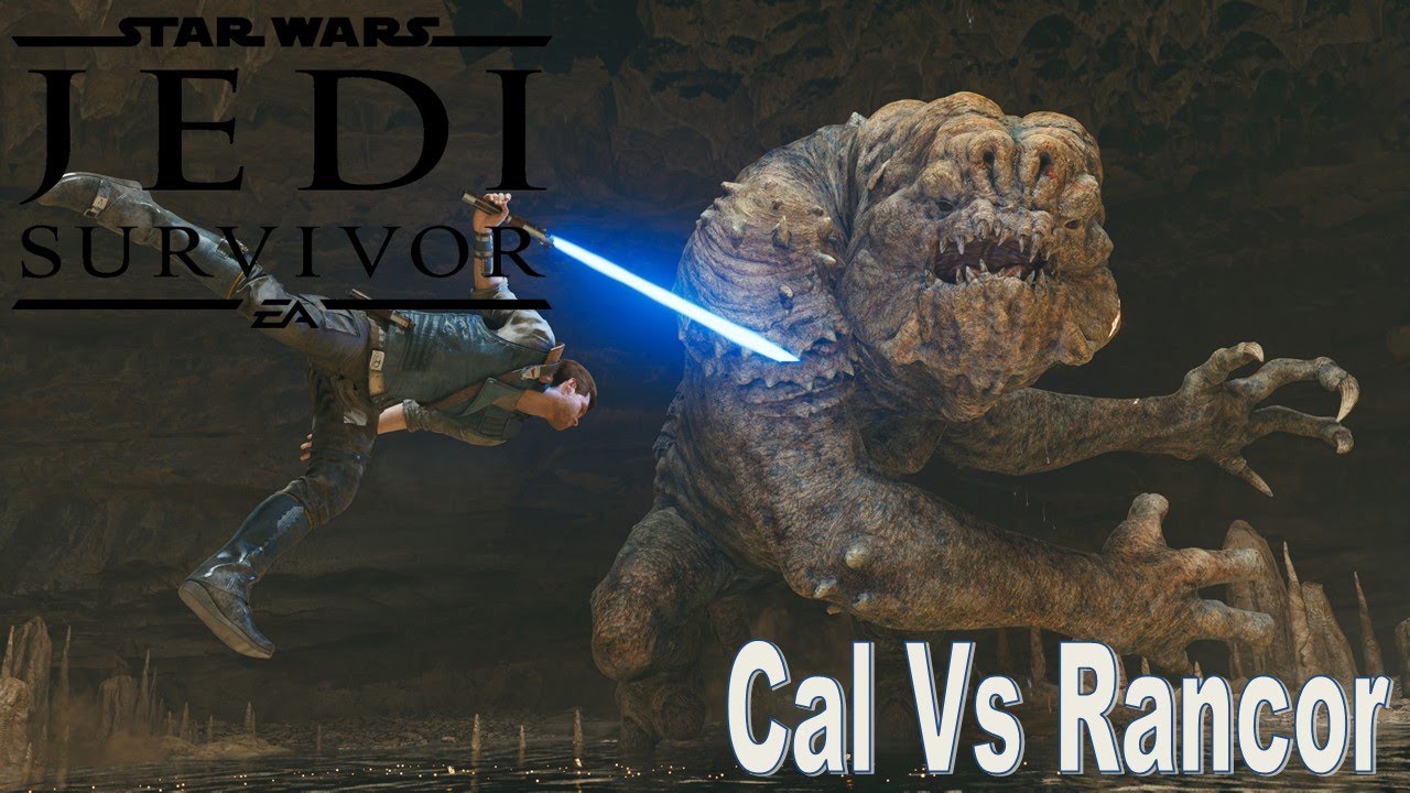 Star Wars Jedi: Survivor - Cal Kestis' Vs Rancor - YouTube