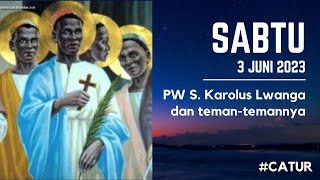 Bacaan Liturgi Sabtu 3 Juni 2023 - Hari Biasa Pekan Biasa VIII/ CATUR