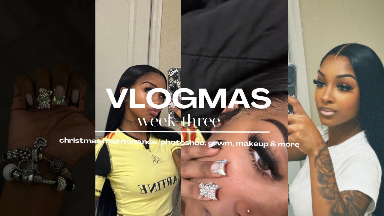 VLOGMAS НЕДЕЛЯ 3: рождественское обслуживание, фотосессия, grwm, макияж и многое другое!
