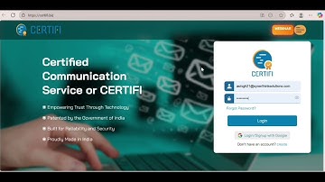 How to login in CERTIFI | Step by Step Registration process | Get your 10 FREE Credits.