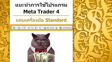 การใช้โปรแกรม Meta Trader4(MT4)  แถบเครื่องมือ standard(ความรู้พื้นฐาน Forex)