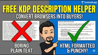 Write High-Converting KDP Book Descriptions in Seconds (Free HTML Tool!)