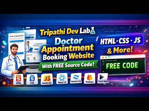 Doctor Appointment Booking App | React, Firebase, Tailwind CSS | Free Source Code | Tripathi Dev Lab