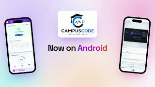 CampusCode is now on Android: DSA, AI engineering and placement prep in your pocket