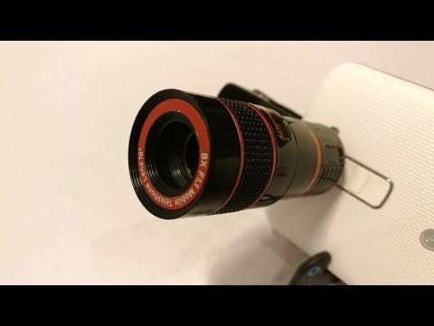 Optical 8X Zoom Phone Telescope Camera Lens - (unboxing & test) photo compare