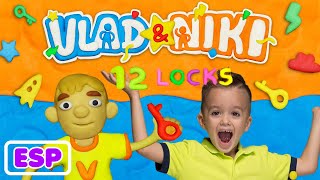 Vlad y Nikita 12 Cerraduras - nuevo juego para niños Resimi