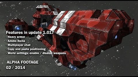 Space Engineers - Multiplayer chat, Heavy Armor, Ammo models & items