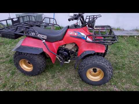 1986 Suzuki LT230 Dual Range quad ATV quadrunner review walk