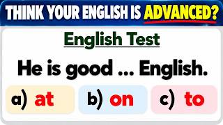 🔥 If Your English Is Advanced, Try Not to Make a Single Mistake! | Grammar & Vocabulary Test