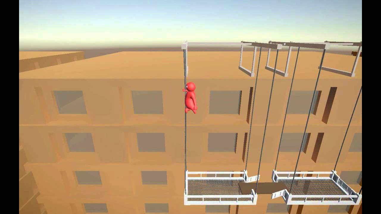 Gang Beasts rope climb YouTube