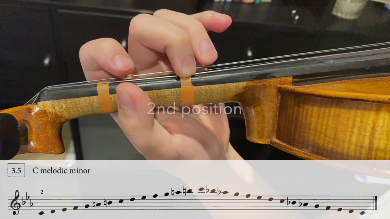 AMEB Violin 3rd Grade 3.5 C melodic minor