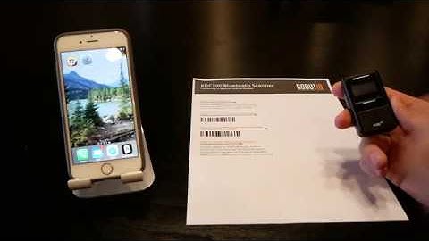 How to connect a KDC200 Bluetooth Scanner to an iPhone