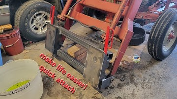 quick attach conversion for old tractor loader