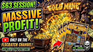 $63 Gold Mine sponsored by @ph_skull! Massive profit on $3 tickets let’s Gooooooooo! 