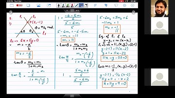 XII Math Chap 3 Gen Eq of Straight Line - Basics - Solution by Sir Ahsan Abdullah Patel - Part 2