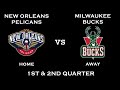NBA 2K14 Gameplay New Orleans Pelicans Vs Milwaukee Bucks 1st 2nd Quarter